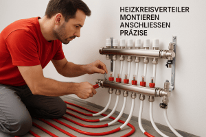 heizkreisverteiler montieren anschliessen bild