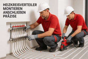 heizkreisverteiler montieren anschliessen bild